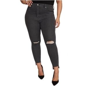 GOOD AMERICAN Step-Hem Skinny Jeans LIKE NEW!!